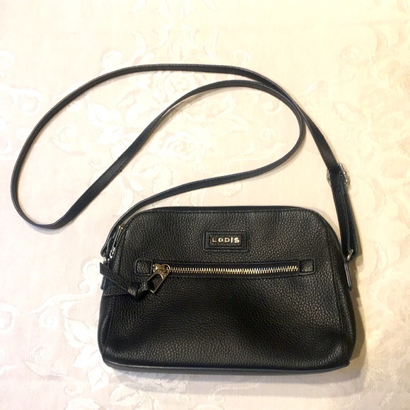 Lodis black leather purse - Picture 1 of 3
